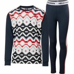 New ✔️ Helly Hansen Jr Graphic Lifa Active Baselayer Set Girls' 💯 -Helly Hansen Sales Shop NAV 12